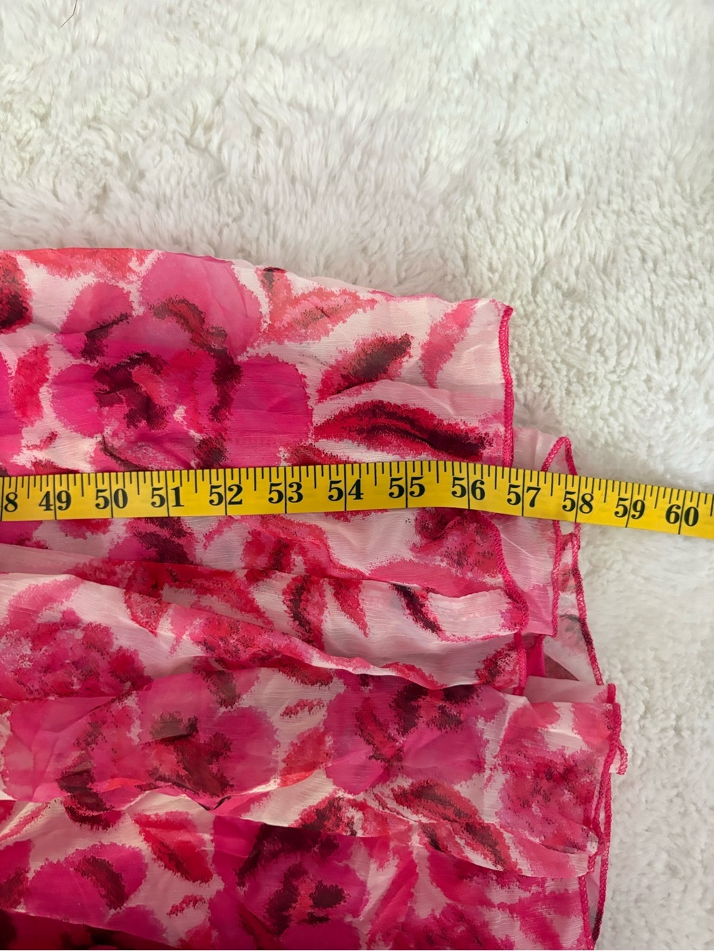 Lulus Sensationally Sweeter Bright Pink Floral Ruffled Maxi Dress Size Medium - Picture 7 of 13